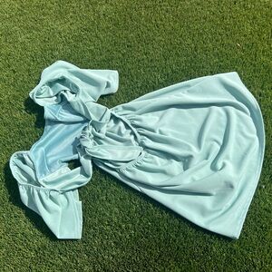 Mint Green Off-Shoulder Dress